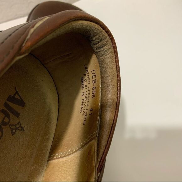 Allegria Womens Brown DEB 656 Leather Clogs Size 41 - Picture 10 of 11